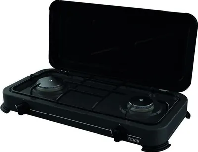 Obrázok produktu pre Plynový varič, 2 horáky, výkon 3,4 kW, 63 x 27,5 x 10 cm, INCASA 016465, varič na vonkajšie použitie