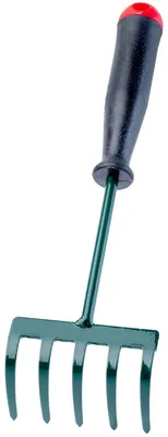 Zdjęcie produktu dla Grabki ogrodowe, długość 25 cm, 5 zębów, ergonomiczny uchwyt, lekkie, przeznaczone do zbierania brudu