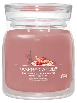 Productafbeelding van Yankee Candle, geurkaars "Parĳse Kerstbrunch", rond, rozengeur, brandduur 50 uur, 1 stuk