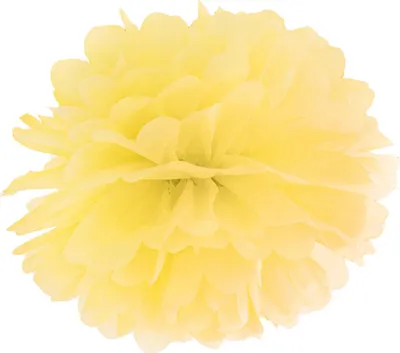 Produktbild von Papier-Pompon Oster-Deko gelb 25 cm - Einheitsgröße