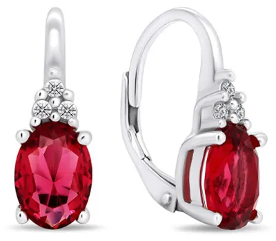 Immagine prodotto di Orecchini unici in argento con zirconi EA428WR
