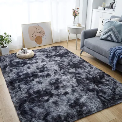 Obrázek produktu pro Koberec s vysokým vlasem 160 x 230 cm - Protiskluzový - Moderní - Měkký - Obývací pokoj/ložnice