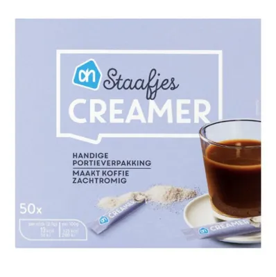 Produktbild von 50 x 2,5G AH CREAMER STAAFJES - KAFFEEWEISSER STICKS - 125G - BY ALBERT HEIJN