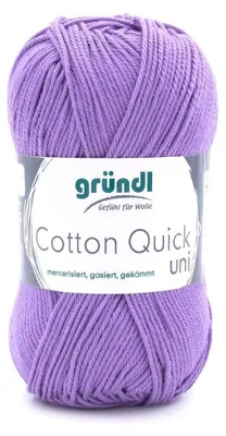 Produktbild von Gründl Baumwolle quick uni,50g.100%Baumwolle,mercerisiert,Häkel- u. Strickgarn,50g / 125 m,NS 3-4 142