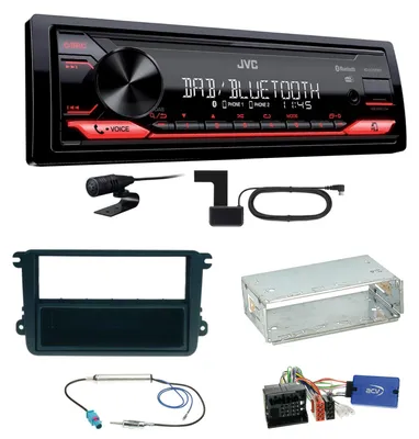 Produktbild von JVC KD-X272DBT Digitalradio USB MP3 Einbauset für Beetle Jetta Sharan Tiguan T5