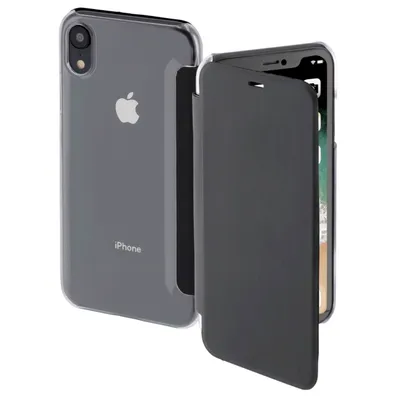 Produktbild von Booklet Case Clear Schwarz für Apple iPhone XR