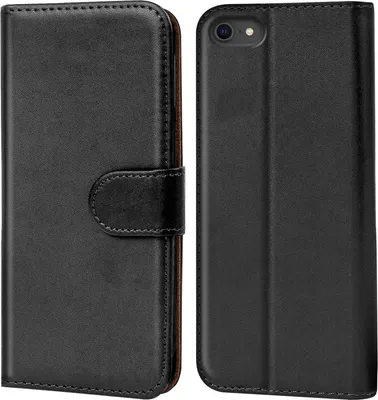 Image de Book Case pour iPhone SE 3ème génération 2022 Housse, iPhone SE 2020 Housse Flip Cover Protection téléphone portable