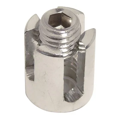 Produktbild von Kreuzklemme mit Sackgewinde, 5mm, M12 , Edelstahl, A4