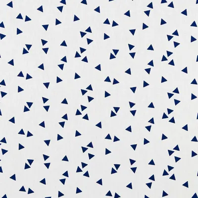 0,5m Baumwollstoff BeHappy Triangel Oekotex Meterware weiß-navy