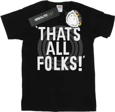 Obrázek produktu pro Looney Tunes - Pánské tričko "That's All Folks" BI50203 (XL) (černá)