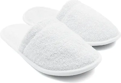 Produktbild von Badepantoletten, 1 Paar, Größe: 38-42 oder 43/46, Farbe:Weiß, Größe:43-46 (L / XL)