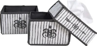 Produktbild von roba Pflegeorganizer-Set 'Rock Star Baby 3', 3tlg, 2 Boxen für Windeln & Zubehör, 1 Feuchttücherbox