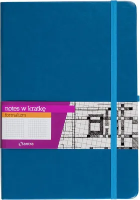 Produktbild von Notes A5 z gumką Formalizm kratka niebieski