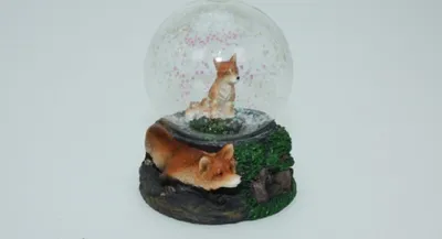 Produktbild von Glitzerkugel Fuchs, Schneekugel Tier Tiere Schneekugeln Füchse