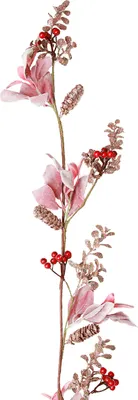 Produktbild von Weihnachtsgirlande Beeren Zapfen Rot Rosa 130cm Dekoration