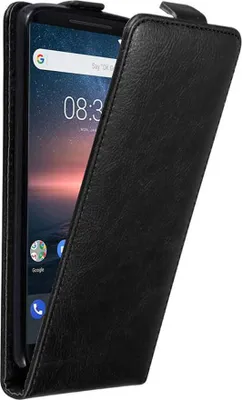 Produktbild von Cadorabo Hülle für Nokia 8 Sirocco Schutz Hülle in Schwarz Flip Etui Handyhülle Case Cover