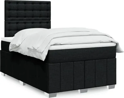 Produktbild von Möbel2024 Boxspringbett mit Matratze Schwarz 120x200 cm Stoff Klassische Betten 416146