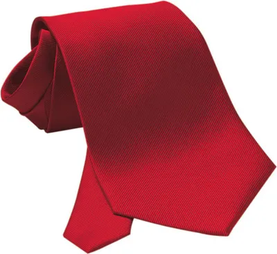 Produktbild von Krawatte, Binder, Farbe rot, 100% Polyester, 210g/m²