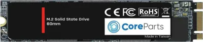 Produktbild von CoreParts CPSSD-M.2SATA-256GB, 256 GB, M.2, 550 MB/s, 6 Gbit/s