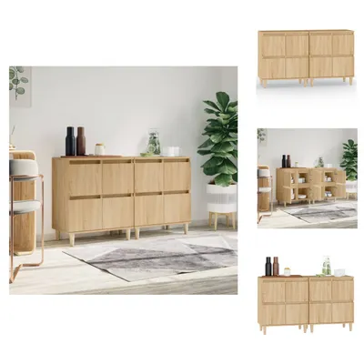 Image de vidaXL Sideboards 2 pcs. chêne Sonoma 60x35x70 cm Bois composite - Sideboards
