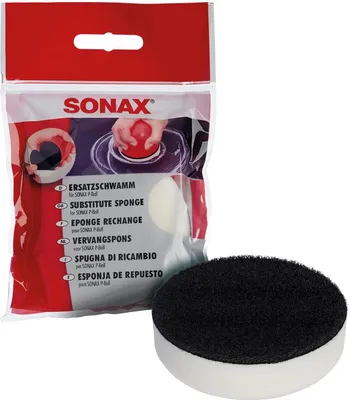 Produktbild von Sonax Ersatzschwamm für P-Ball, Weiß, Gelb, Rund, Auto, Handwäsche, Einfarbig, Polybag
