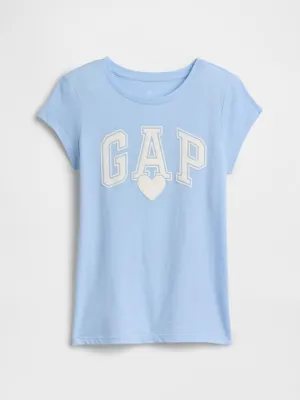 Produktbild von GAP Kids' T-Shirt für Mädchen, Rundhals-Ausschnitt, mit Markenlogo, Größe S