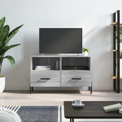 Produktbild von The Living Store TV-Schrank Grau Sonoma 80x36x50 cm Holzwerkstoff
