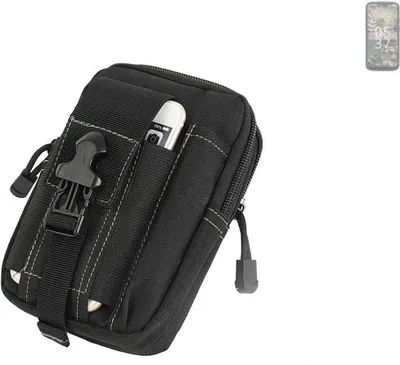 Produktbild von K-S-Trade Gürtel Tasche kompatibel mit Unihertz Jelly Max Gürteltasche Holster Schutz Hülle Handy Hülle Smartphone outdoor Handy-Hülle schwarz