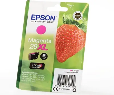 Image de EPSON Encre C13T29934012 29XL magenta fraise
