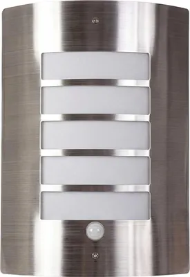 Produktbild von Außenwandleuchte mit Bewegungsmelder IP44 E27 Weiß Edelstahl Modern Garten Terrasse Wandleuchte außen