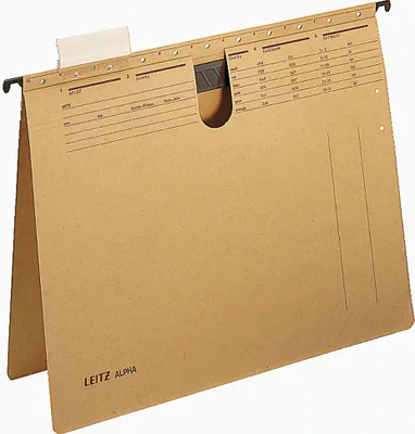 Produktbild von Leitz Hängehefter ALPHA 19890000 A4 250g Natronkarton br 25 St./Pa