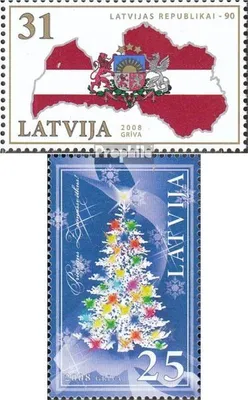 Produktbild von Briefmarken Lettland 2008 Mi 747,749 (kompl.Ausg.) postfrisch Republik