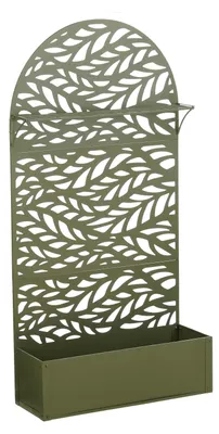 Obrázek produktu pro Mica Decorations Sapri opora pro rostliny – květináč s mřížkou pro popínavé rostliny – stojan na rostliny volně stojící nebo na zeď – 90 x 33 x 180 cm – zelený