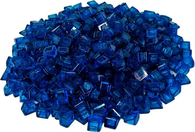 Obrázok produktu pre LEGO® 1x1x2/3 strešné tašky šikmé transparentné tmavomodré - 54200 NOVINKA! Množstvo 250x