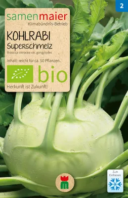 Produktbild von Kohlrabi Superschmelz - Saatgut für zirka 50 Pflanzen