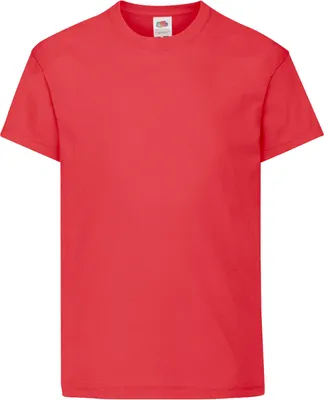 Produktbild von Fruit Of The Loom Kinder Original Kurzarm T-Shirt RW4728 (7-8 Jahre) (Rot)