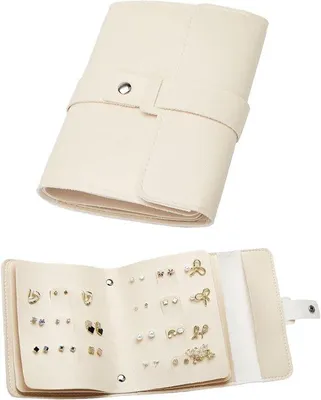 Produktbild von Ohrschmuck-Box - Kleiner Schmuckkoffer - Praktische Schmucktaschen - Schmuck-Organizer - Schmuck-Box - Schmuck-Organizer - Tasche für Schmuck
