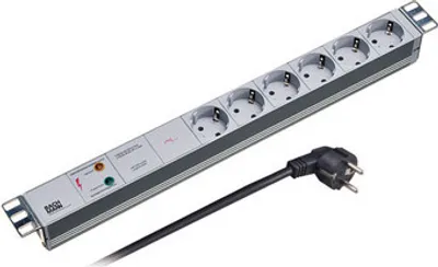 Obrázek produktu pro Bachmann - Steckdosenleiste (Rack - einbaufähig) - 6 Ausgangsstecker - 48.3 cm (19") (333.536)