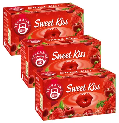Zdjęcie produktu dla Herbata owocowa Teapot Sweet Kiss o smaku wiśniowo-truskawkowym 45g 3-pak