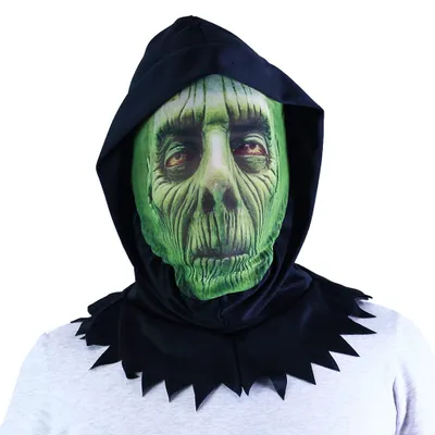 Produktbild von Halloween-Grüne Textilmaske für Erwachsene