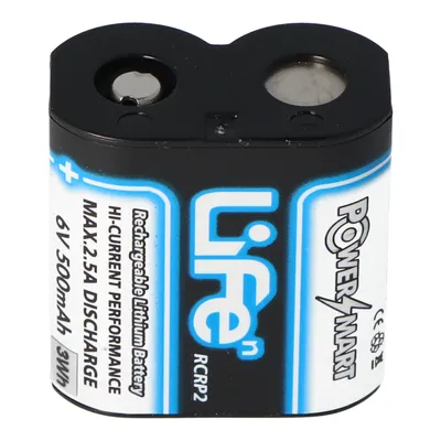 Produktbild von Akku CR-P2 der aufladbare LiFePo4 Akku CRP2 CR-P2 Batterie wiederaufladbar 6 Volt