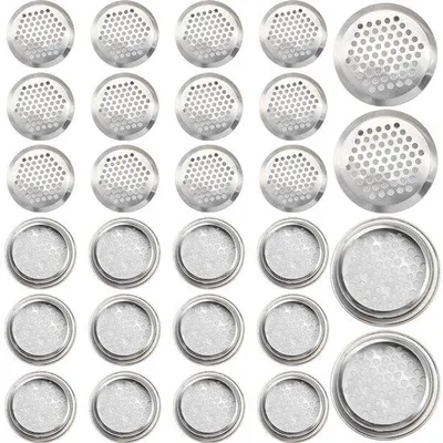 Produktbild von Ventilatoreinstellroster - 53 mm - für Möbel - 30 Stück - Stahl