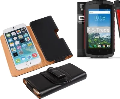 Produktbild von K-S-Trade Schütz-Hülle Handy-Hülle kompatibel mit Crosscall Trekker-M1 Core Holster Gürtel-Tasche Schutzhülle Handy-Tasche Smartphone Case