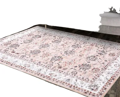 Obrázek produktu pro Koberec podlahový, omyvatelný, protiskluzový, růžový, 140 x 200 cm