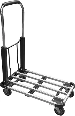 Produktbild von Klappbarer Plattformwagen | 150 kg Tragfähigkeit | 1 Stück | Robuste und Platzsparende Transportlösung für Lager, Werkstatt und Haushalt