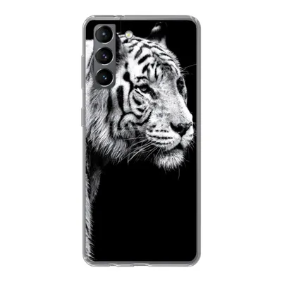 Produktbild von MuchoWow® Handyhülle Schutzhülle Hülle für Samsung Galaxy S21 Tiger - Wilde Tiere - Licht Silikon Softcase Handy Hülle - Softcase