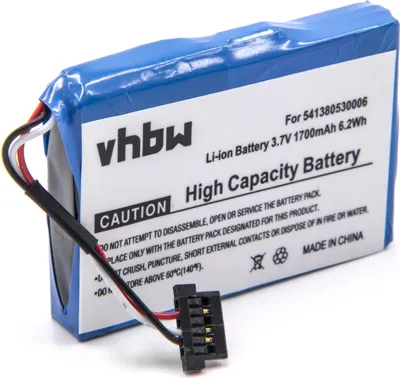 Produktbild von vhbw Akku kompatibel mit Medion GoPal E4435, E5455, E4430 GPS Navigation Navi (1700 mAh, 3,7 V, Li-Ion)