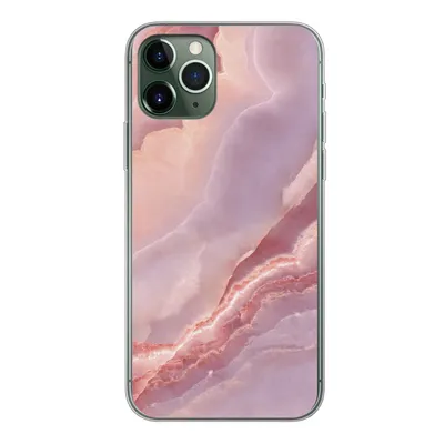Produktbild von MuchoWow® Handyhülle Schutzhülle Hülle für iPhone 11 Pro Naturstein - Rosa - Nahaufnahme Silikon Softcase Handy Hülle - Handy