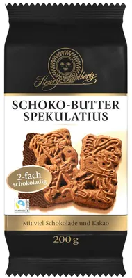Zdjęcie produktu dla Lambertz Speculoos Chocolate Shortbread z masłem czekoladowym 200g