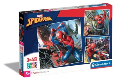Zdjęcie produktu dla Clementoni - Puzzle Marvel Spiderman 3x48 elem. -  dla Fanw